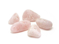 Rosenquarz gerundet