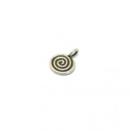 Anh�nger Spiralschnecke fein - patiniert, 925...
