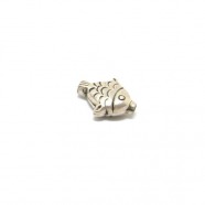 Fisch - patiniert, 925 Silber, 17x13x6mm
