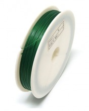 Flexibles Edelstahlseil, dunkelgr�n 0,38 mm - 100m