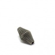 Freeform india/ traditional - patiniert, 925 Silber, 23x12mm