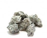 Granit grau - Rohsteinchips, 750 Gramm, 25 - 65 mm