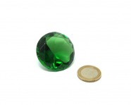 Kristall - Diamant aus Glas, 40 mm Farbe grün