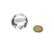 Kristall - Diamant aus Glas, 40 mm klar