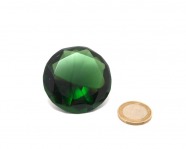 Kristall - Diamant aus Glas, 50 mm Farbe grün