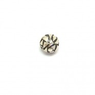 Kugel design antik - patiniert, 925 Silber, 11mm