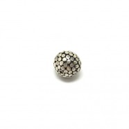 Kugel design - patiniert, 925 Silber, 12x11mm