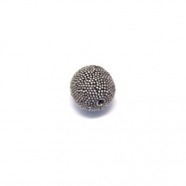 Kugel granulat - mattiniert, 925 Silber, 13mm