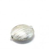 Linse antik/ banded - satiniert, 925 Silber, 25x11mm