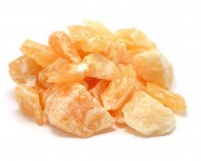 Orangencalcit - Rohstein Minichips, 250 Gramm, 20 - 40 mm