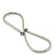 S-Haken, 925 Silber, 70x20x1,8mm