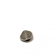 Scheibe african traditional - patiniert, 925 Silber, 13x2mm