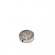Scheibe india/ traditional - patiniert, 925 Silber, 14x6mm