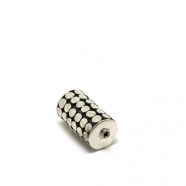 Walze dots - patiniert, 925 Silber, 18x11mm
