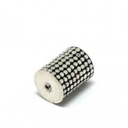 Walze dots - patiniert, 925 Silber, 20x15mm