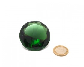 Kristall - Diamant aus Glas, 50 mm Farbe grün