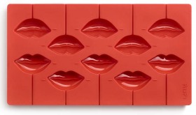 Lékué 3D Pop Kiss Schokoform rot 29x16x1,5cm